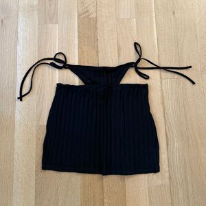 Black Ribbed skirt